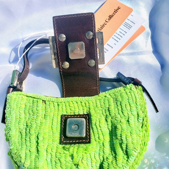 💚SOLD FENDI SEQUIN CROISSANT💚 - Picture 7 of 11